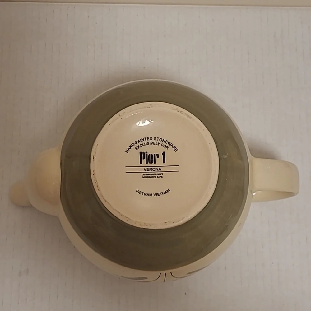 Pier 1 Stoneware Verona Teapot
